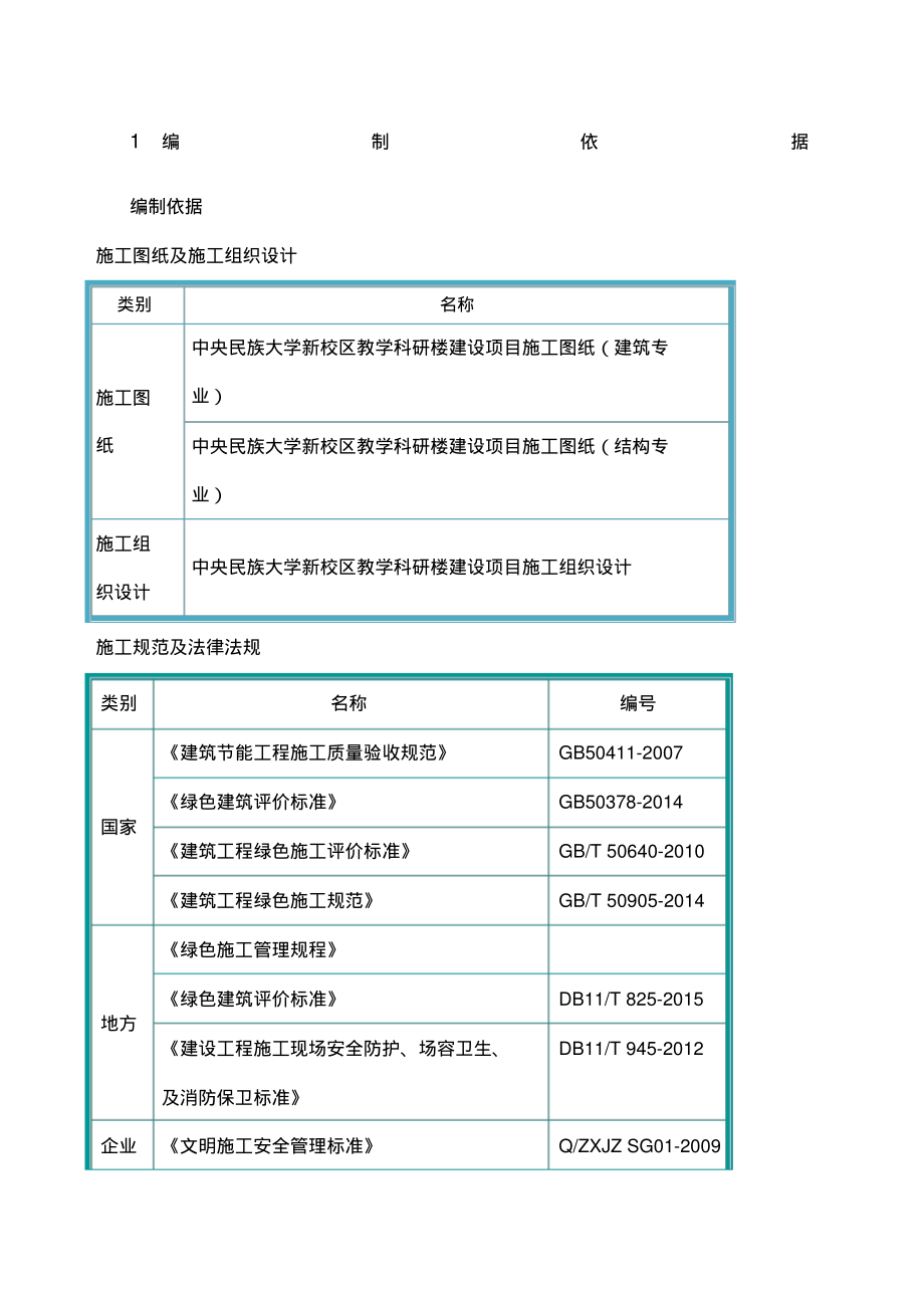 绿色建筑专项施工方案.pdf_第1页