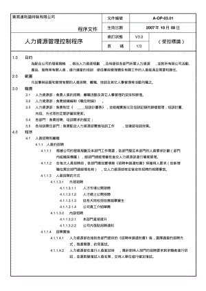 人力资源管理控制程序3.0(OK).pdf