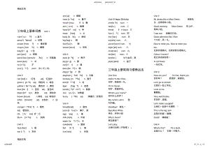 2022年最新三年级上册单词表 .pdf