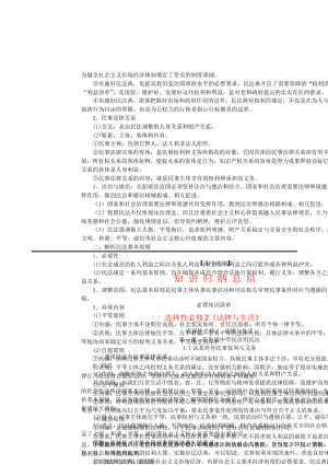 法律与生活 知识梳理--高中政治统编版选择性必修二.docx