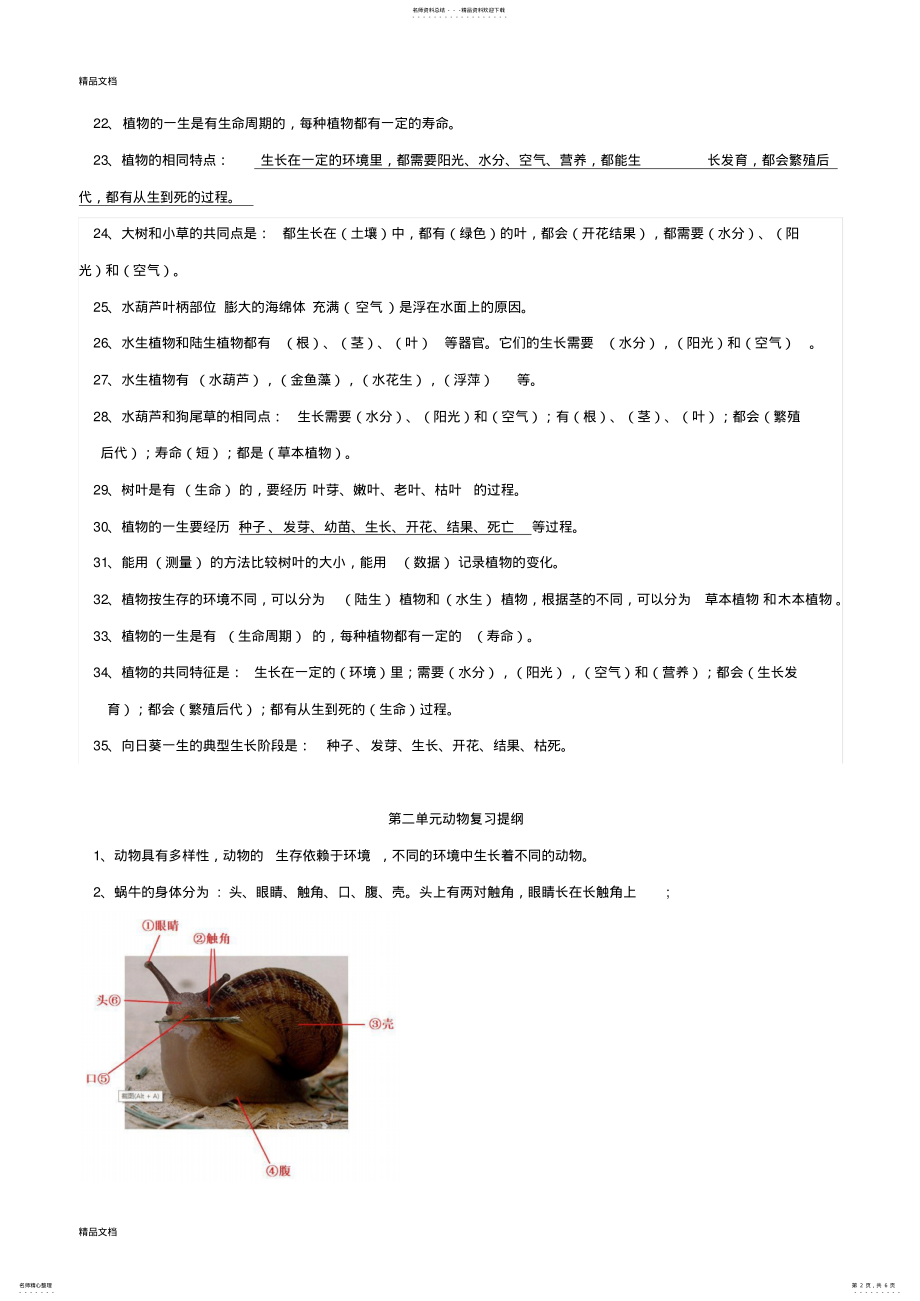 2022年最新三年级上册科学知识点 2.pdf_第2页