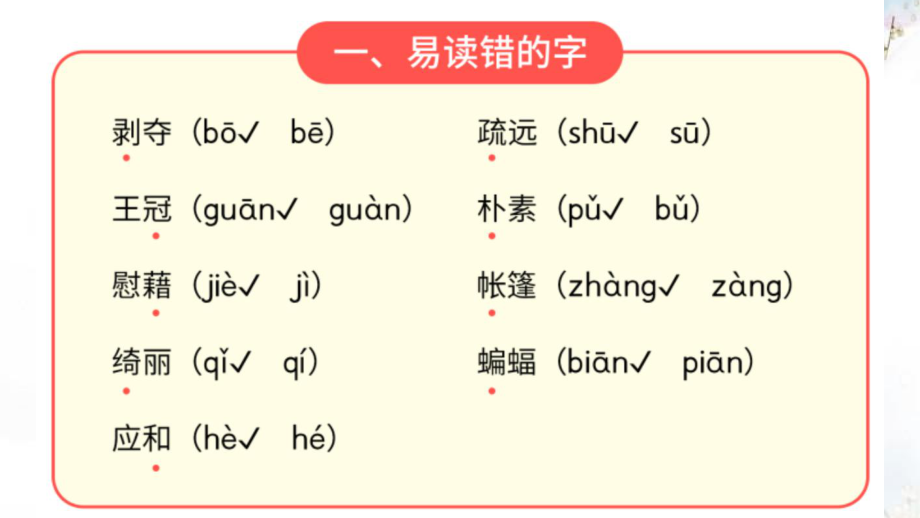 部编版四年级语文下册第一单元知识梳理(ppt课件).pptx_第2页