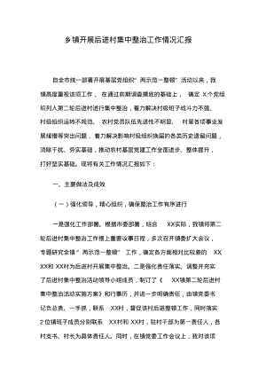 乡镇开展后进村集中整治工作情况汇报.pdf