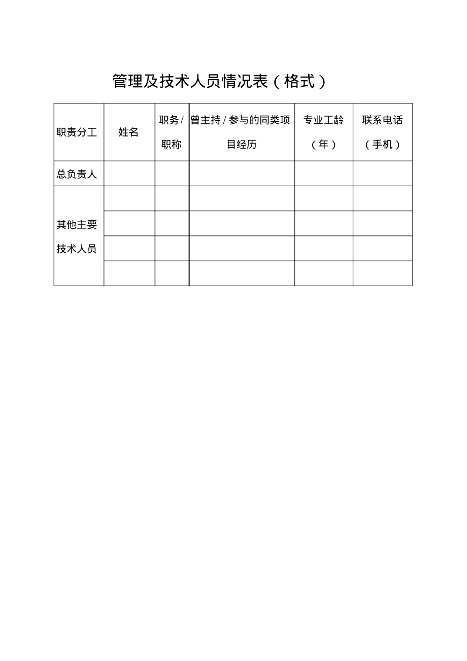 管理及技术人员情况表(格式).pdf_第1页