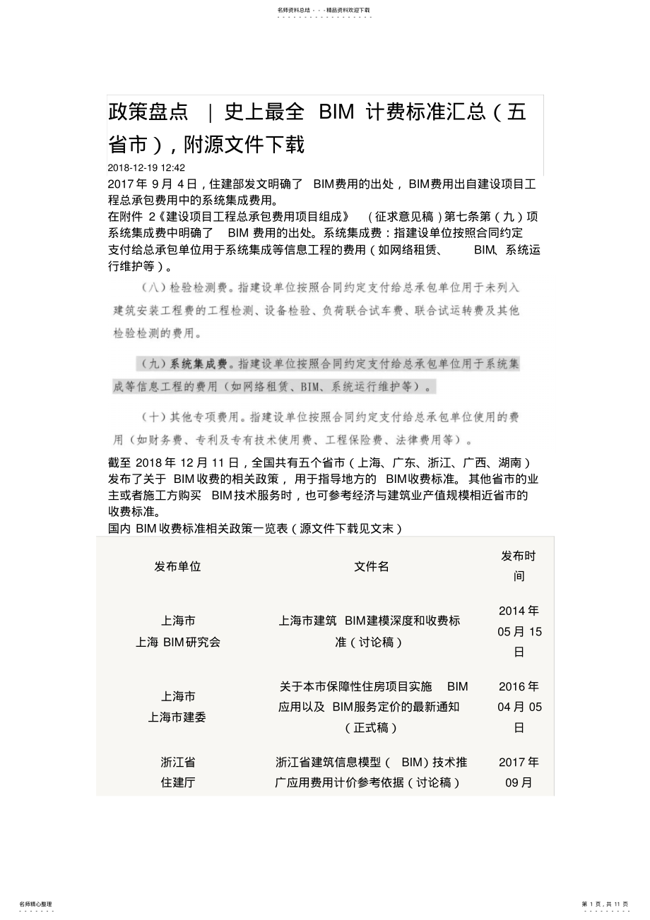 2022年最全BIM计费标准汇总 .pdf_第1页