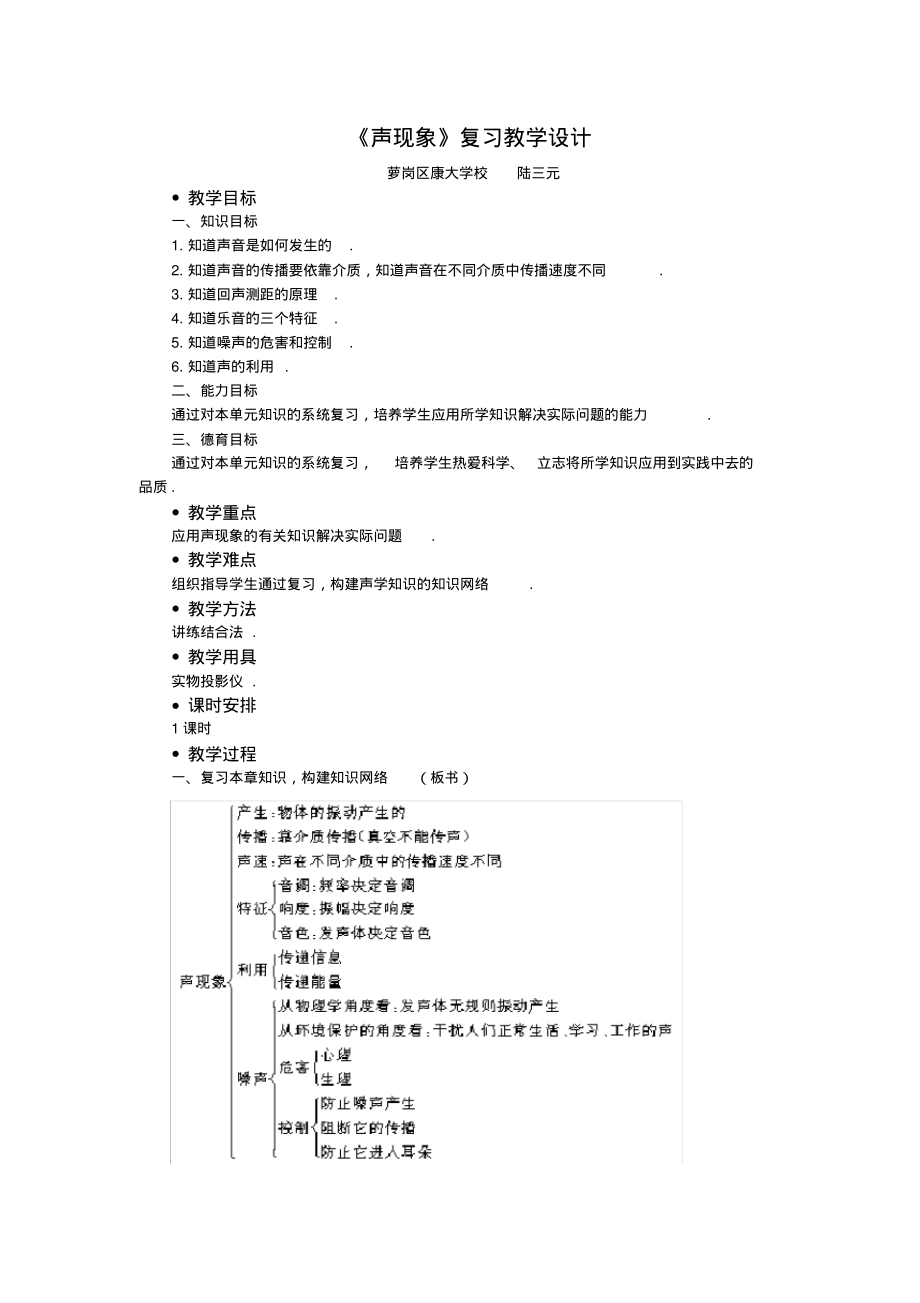 声现象复习教学设计.pdf_第1页