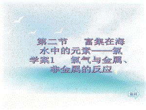 第四章非金属及其化合物第二节富集在海学案1氯气与金属、非金属的反应.ppt