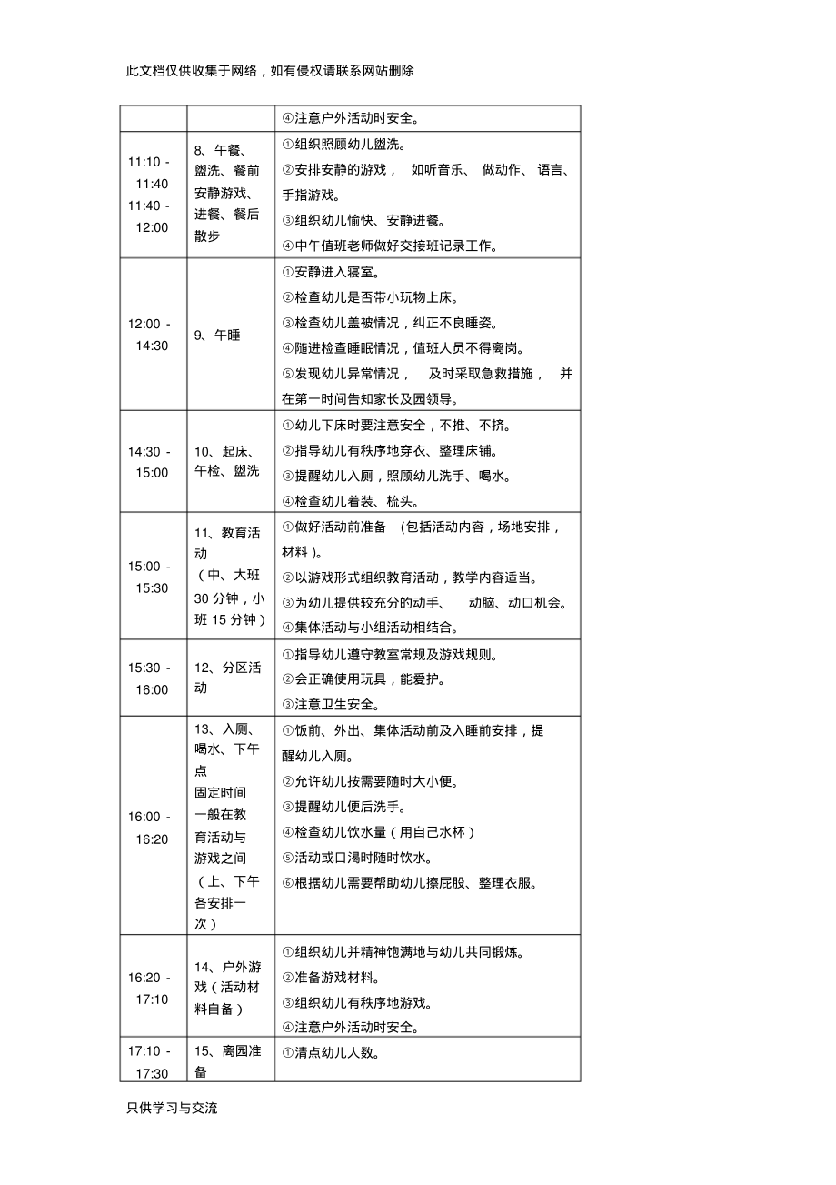 幼儿园幼儿一日生活安排表教案资料.pdf_第2页