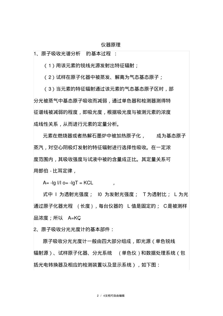 原子吸收分光光度计操作规程(含原理图).pdf_第2页