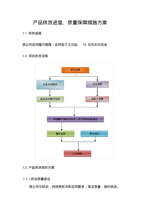 产品供货进度、质量保障措施方案.pdf