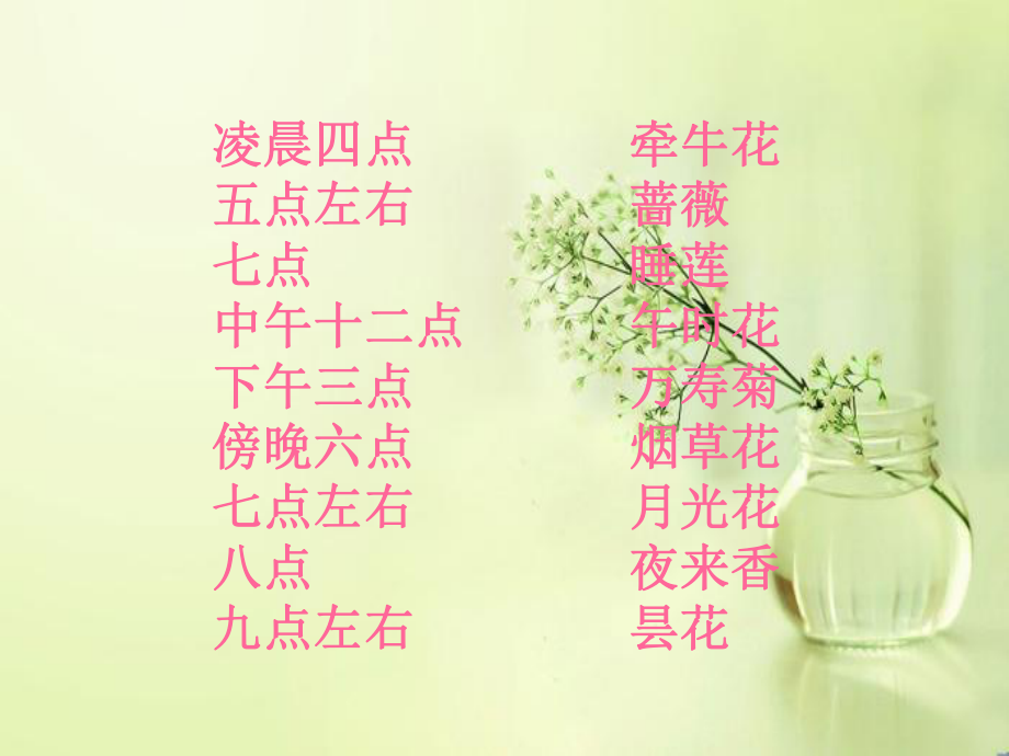 语文三年级上册《花钟》PPT课件.ppt_第2页