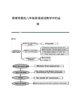 思维导图在八年级英语阅读教学中的运用.pdf