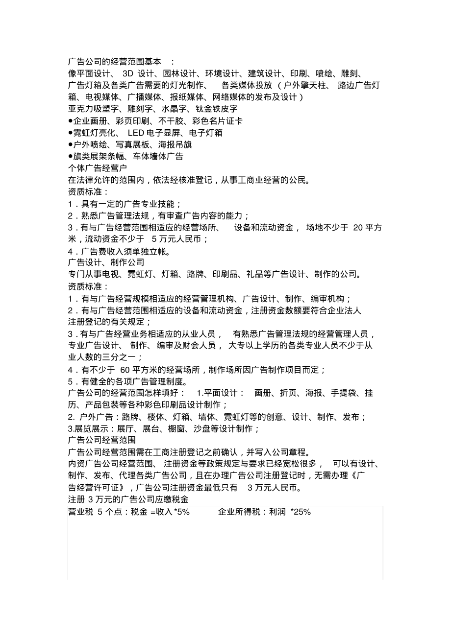 广告公司的经营范围基本.pdf_第1页