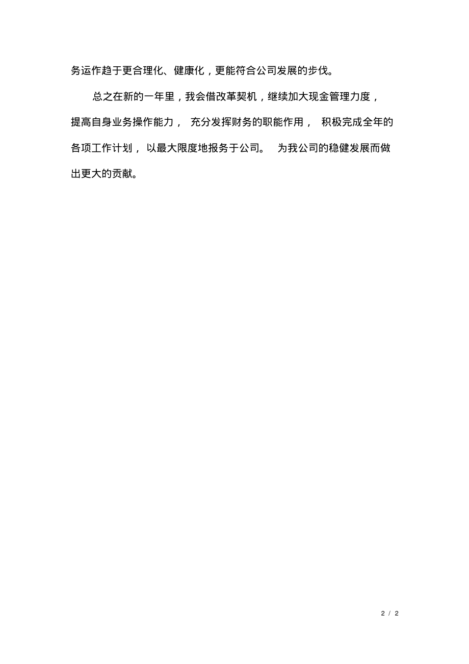 公司财务出纳工作计划范文.pdf_第2页