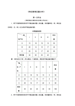 物流管理定量分析.pdf