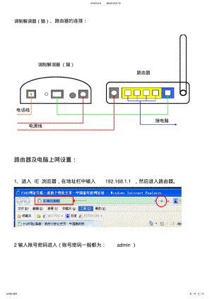 2022年无线路由器上网设置及网络连接方法 .pdf