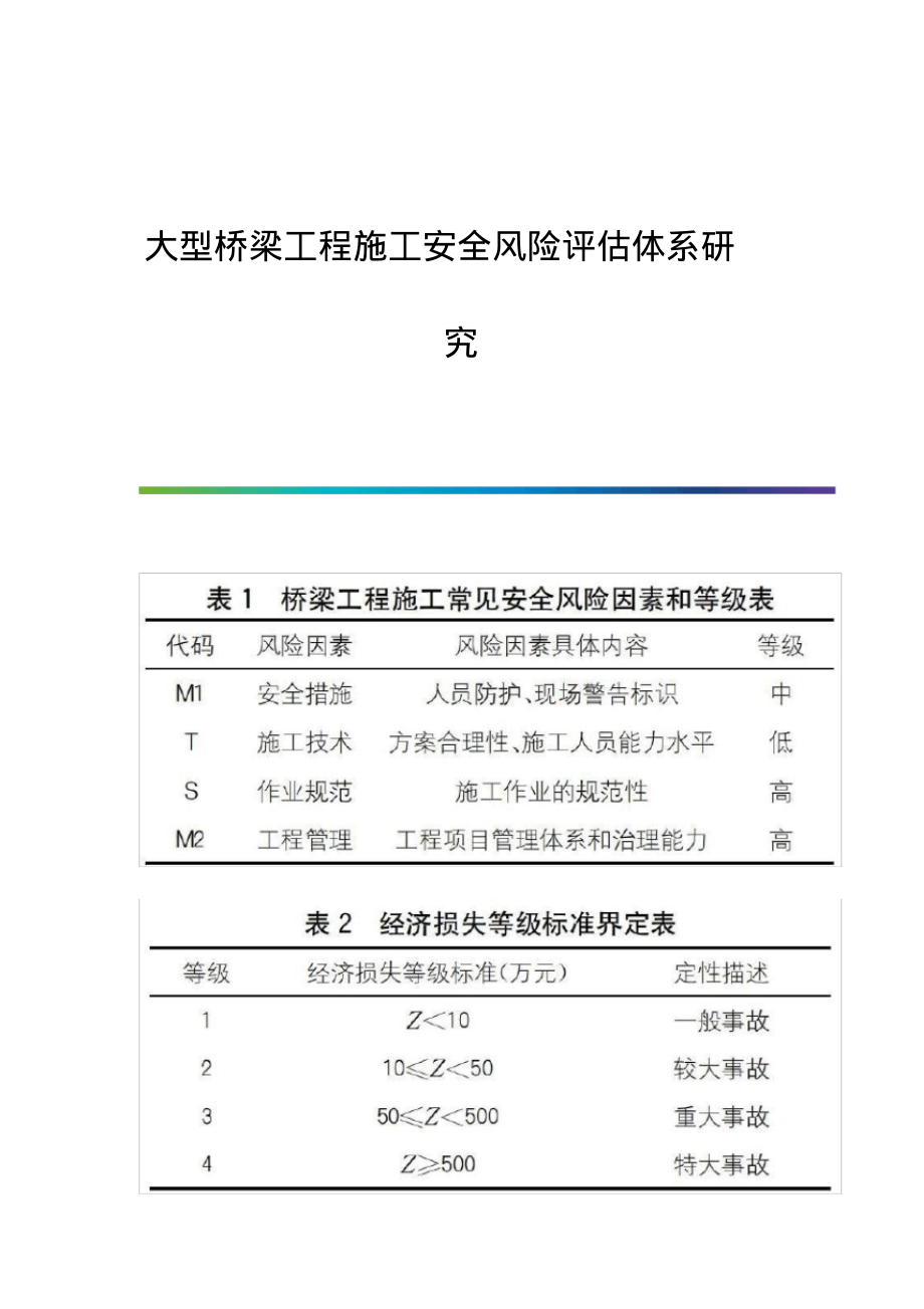 大型桥梁工程施工安全风险评估体系研究.pdf_第1页