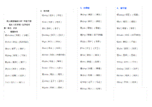 一年级语文下册识字表(含组词).pdf