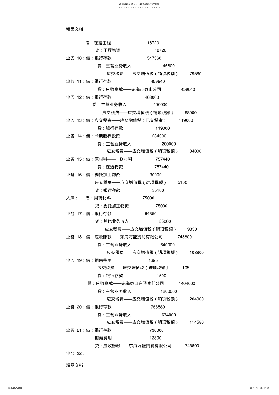 2022年最新《企业纳税全真实训》参考答案 .pdf_第2页