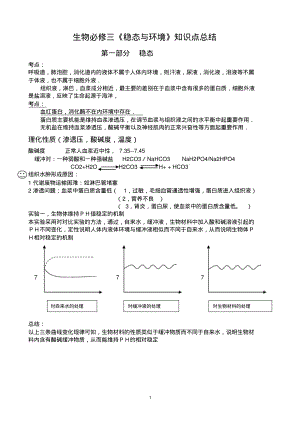 生物必修三知识点总结.pdf