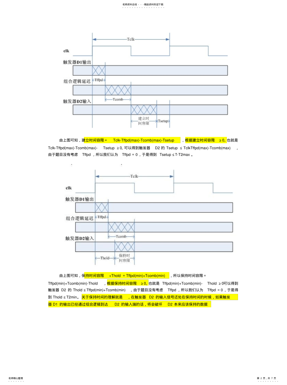 2022年2022年静态时序分析中建立时间和保持时间关系详解[参 .pdf_第2页