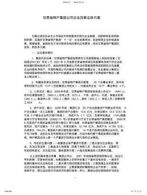 2022年某国企A改制方案 .pdf