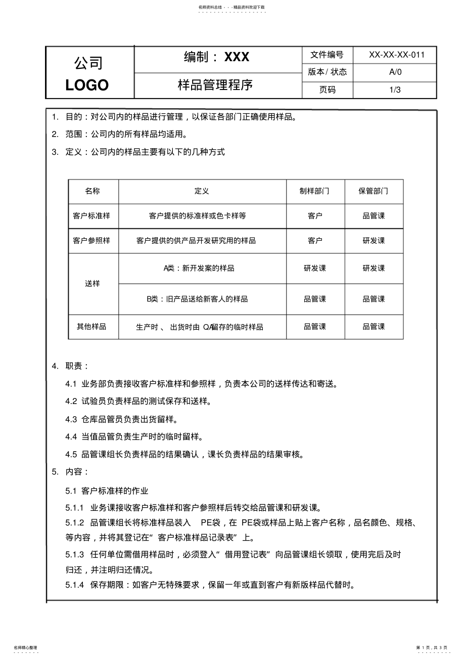 2022年样品管理程序 .pdf_第1页