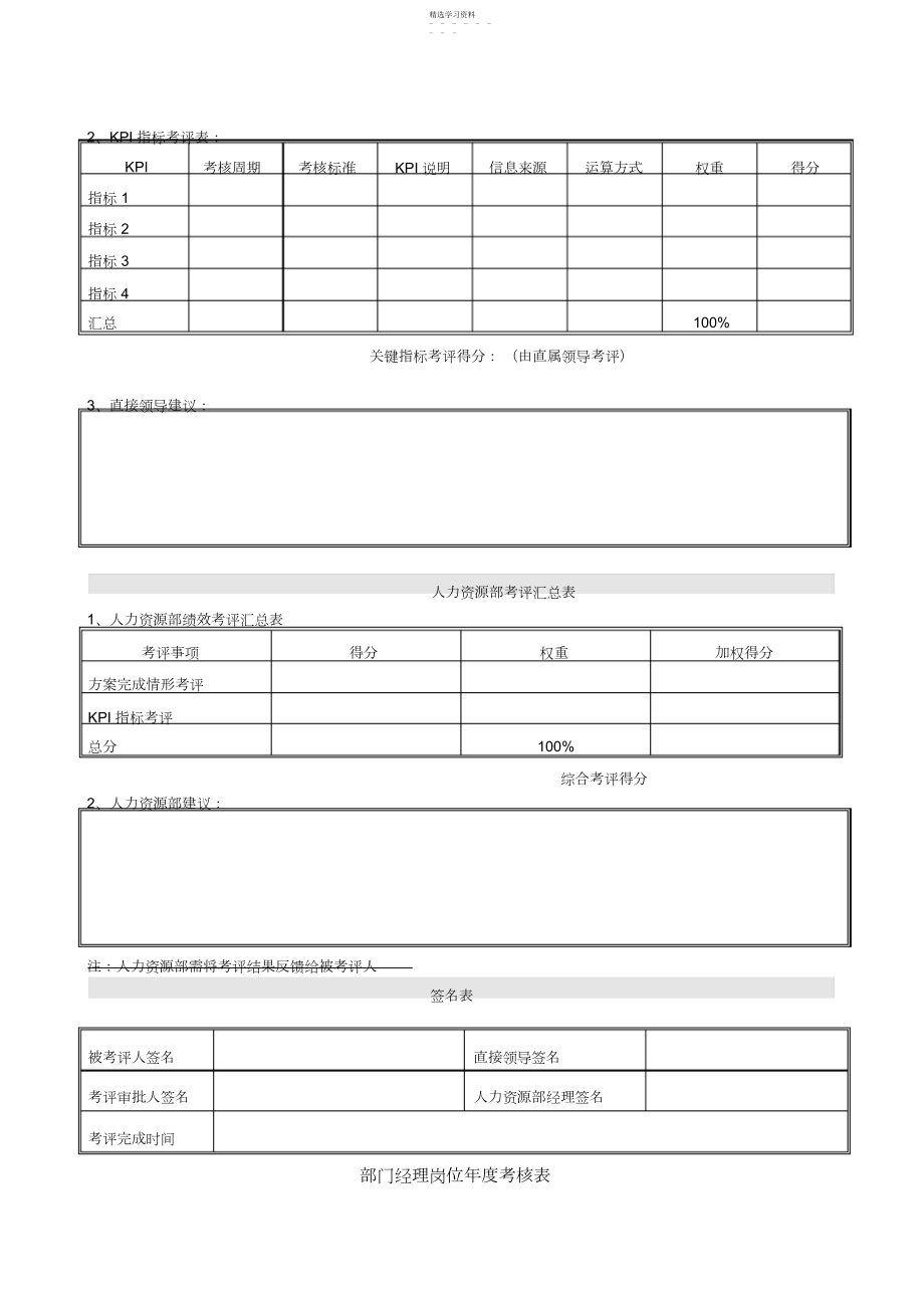 2022年某体育用品公司绩效考核表全套.docx_第2页