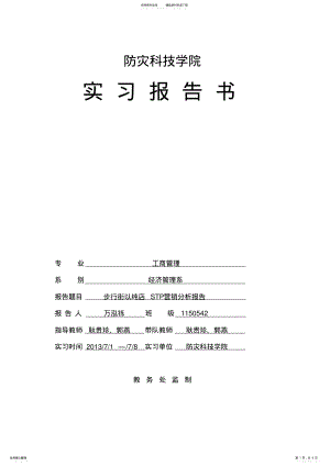 2022年步行街以纯店STP营销分析报告书 .pdf