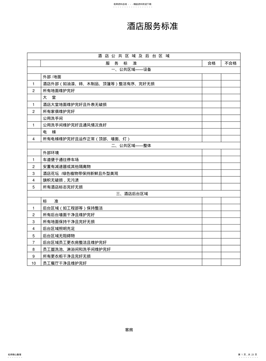 2022年2022年酒店服务标准 .pdf_第1页