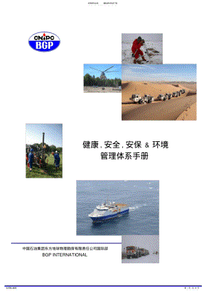 2022年HSSE管理体系手册 .pdf