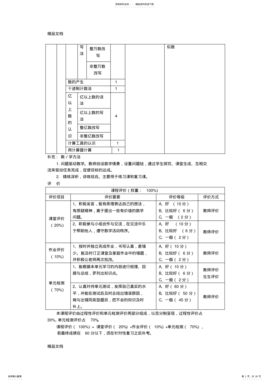 2022年最新四年级数学第一单元基于标准的教学设计 .pdf_第2页