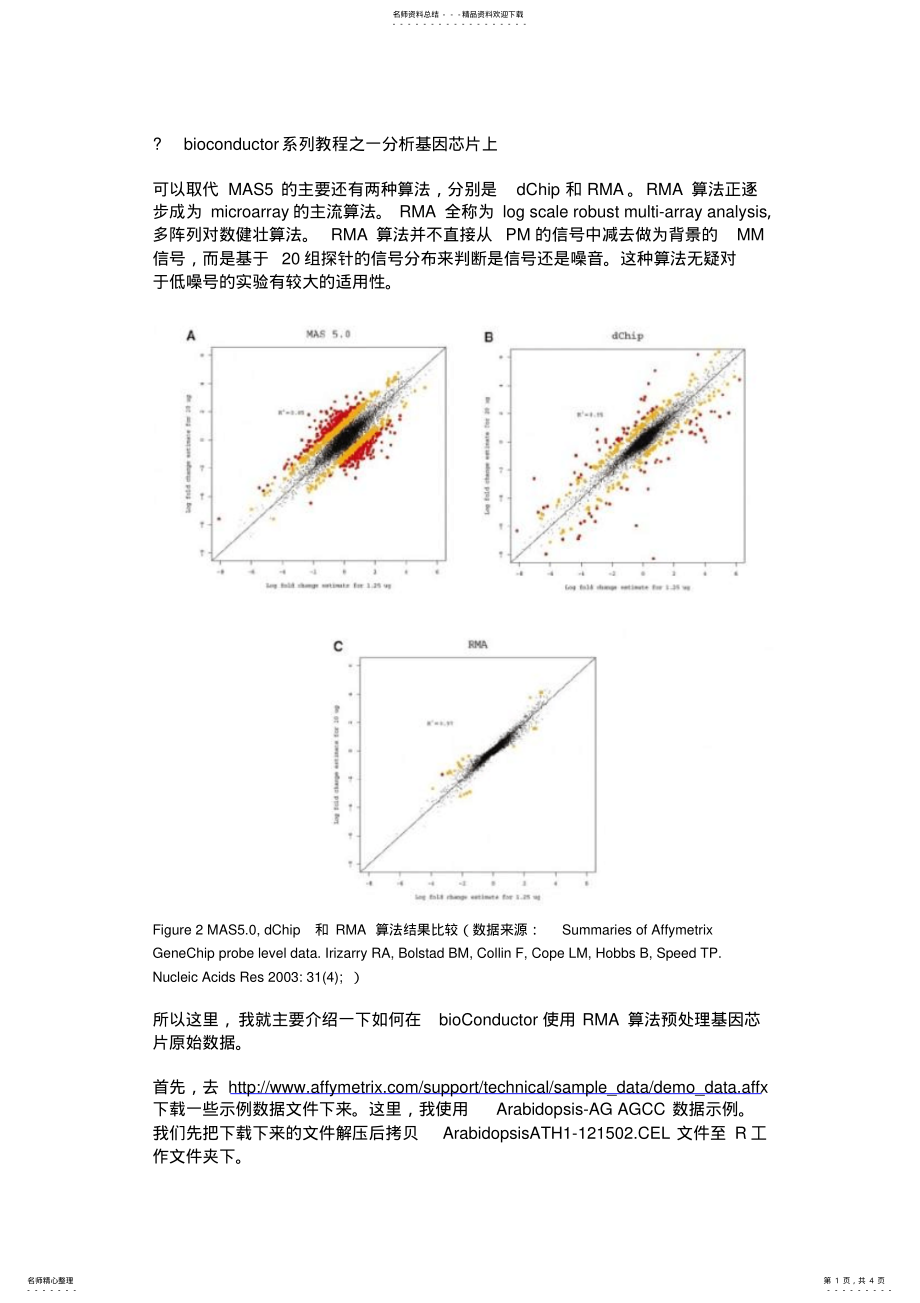 2022年bioconductor系列教程之一分析基因芯片上 .pdf_第1页