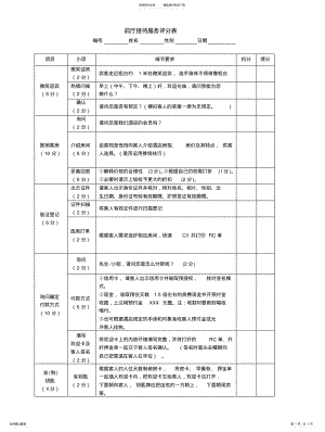 2022年2022年酒店前厅接待入住流程及评分标准 .pdf