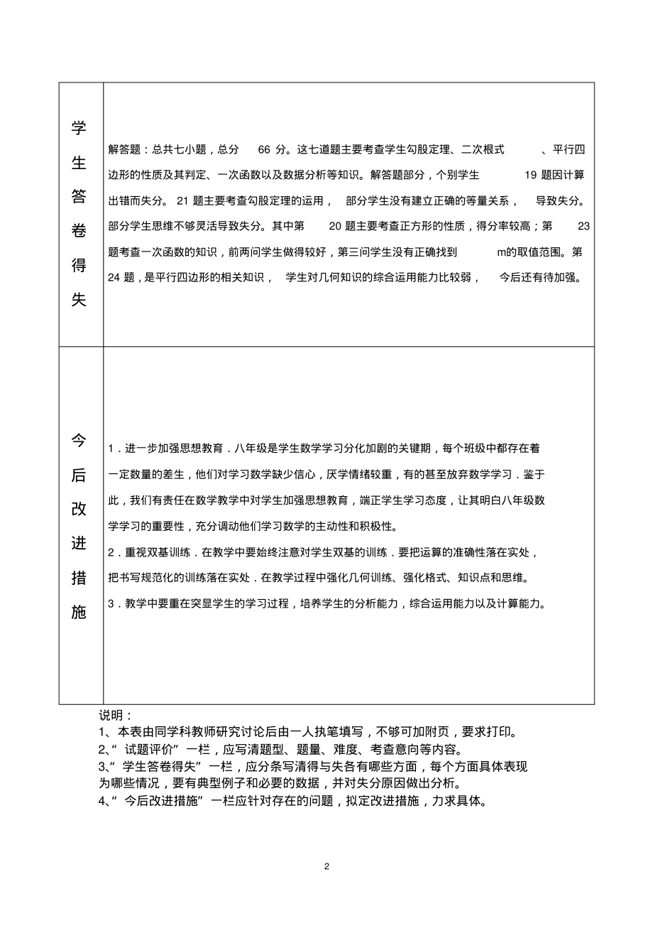 试卷分析样表2.pdf_第2页