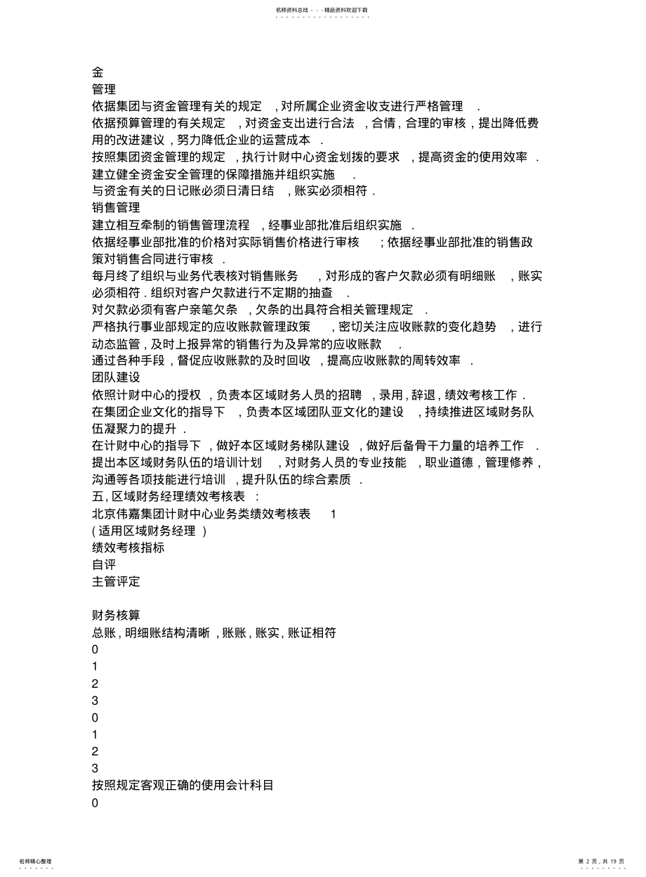 2022年2022年集团财务系统绩效考核制度 .pdf_第2页