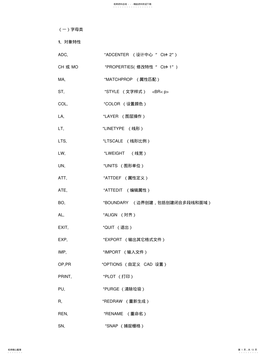 2022年Autocad命令大全[参 2.pdf_第1页