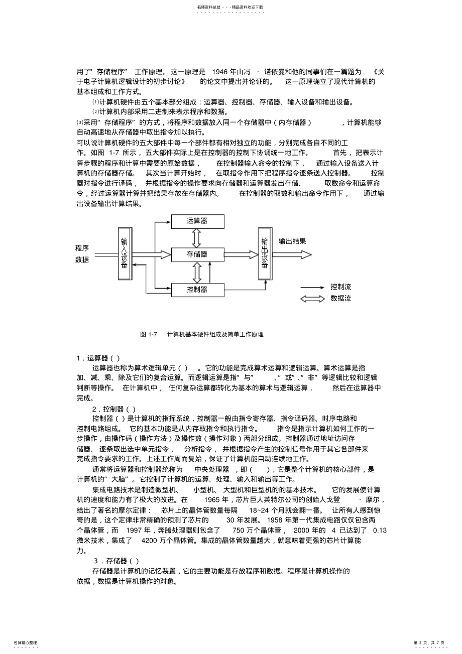 2022年2022年计算机的基本组成及工作原理 2.pdf_第2页