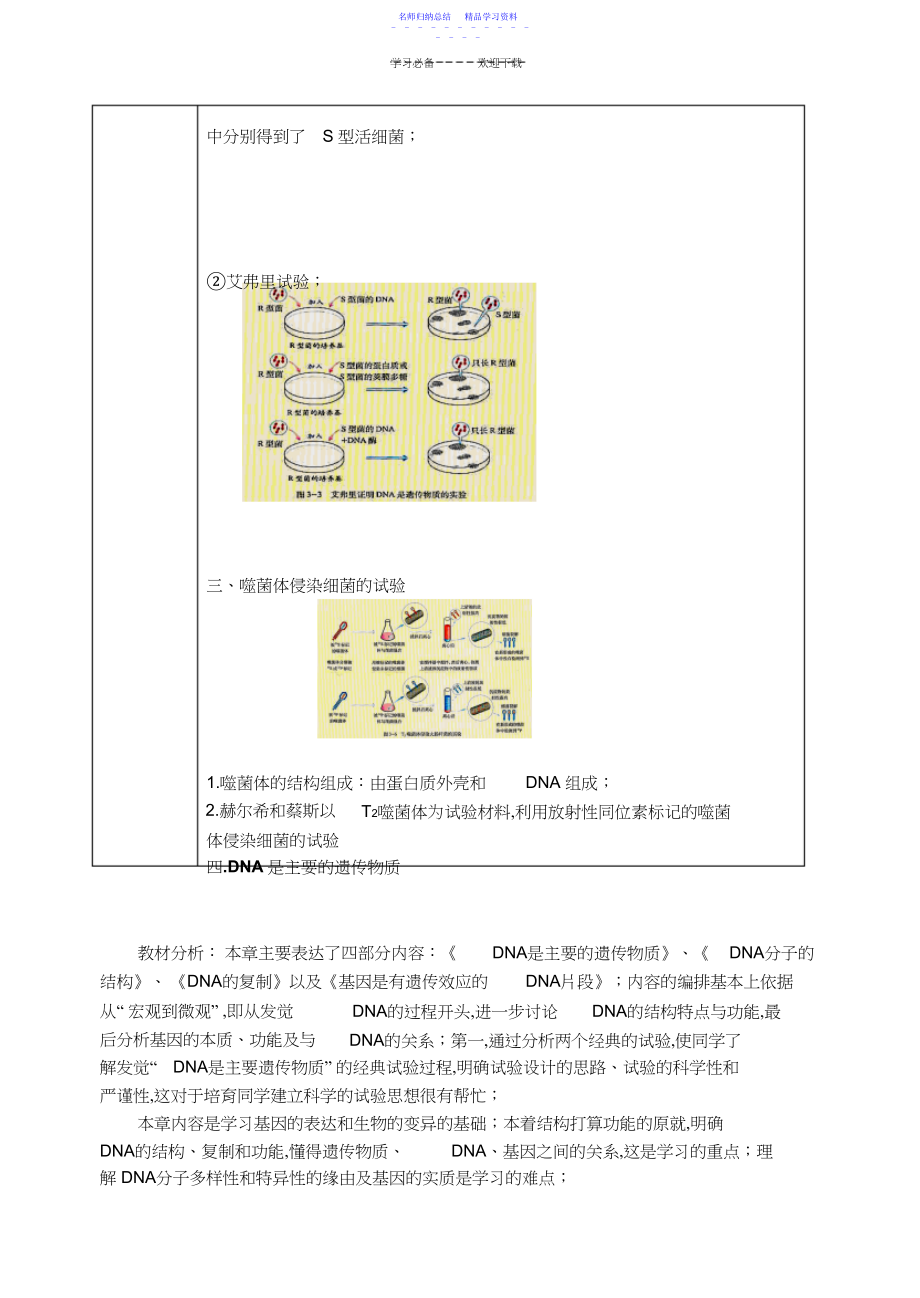 2022年DNA是主要的遗传物质复习教案.docx_第2页