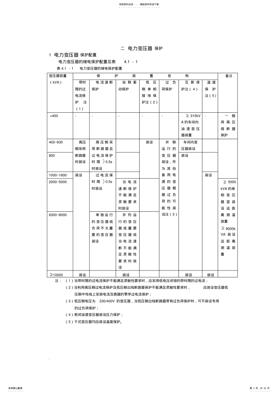 2022年2022年继电保护配置及整定计算 .pdf_第2页