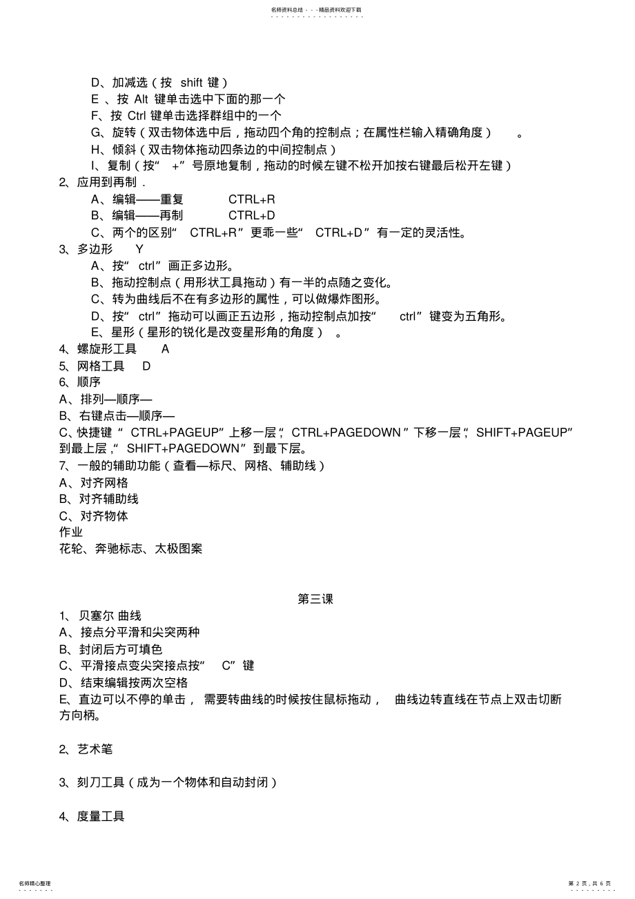 2022年CDR入门教程 .pdf_第2页