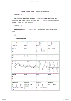 2022年正弦函数、余弦函数、及函数的图像和性质资料 .pdf