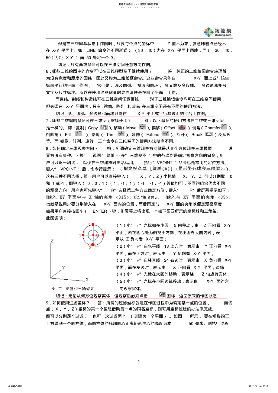 2022年CAD软件常用三维建模教程 .pdf_第2页