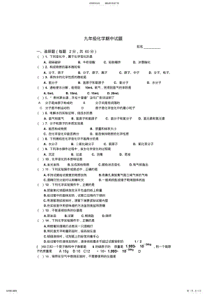 2022年2022年鲁教版九年级化学期中试题 .pdf