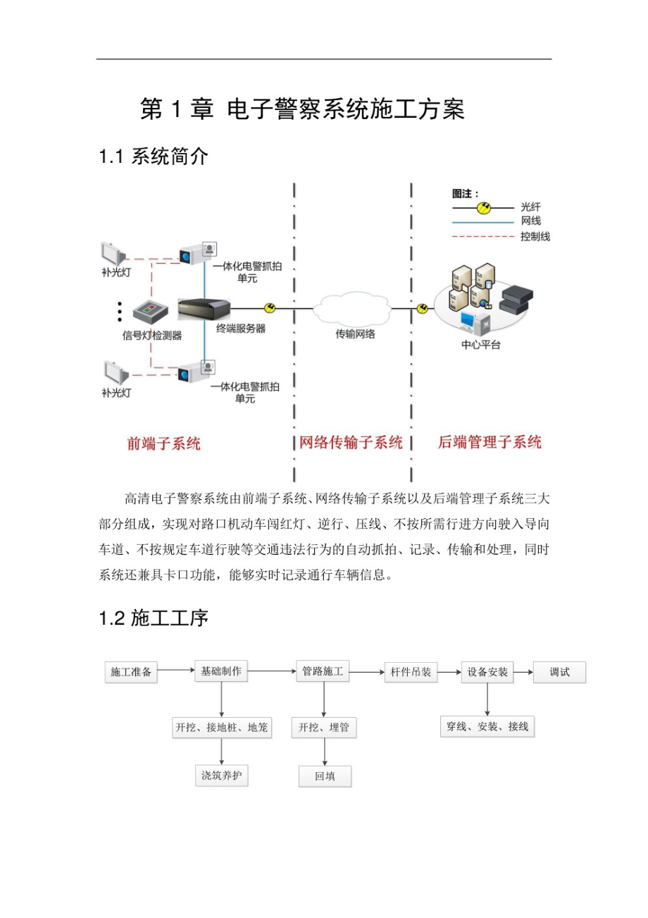 电子警察系统施工方案.pdf_第1页