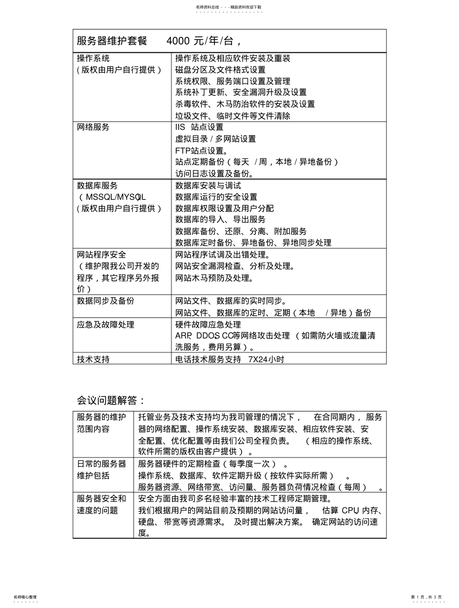 2022年服务器维护外包方案 .pdf_第1页