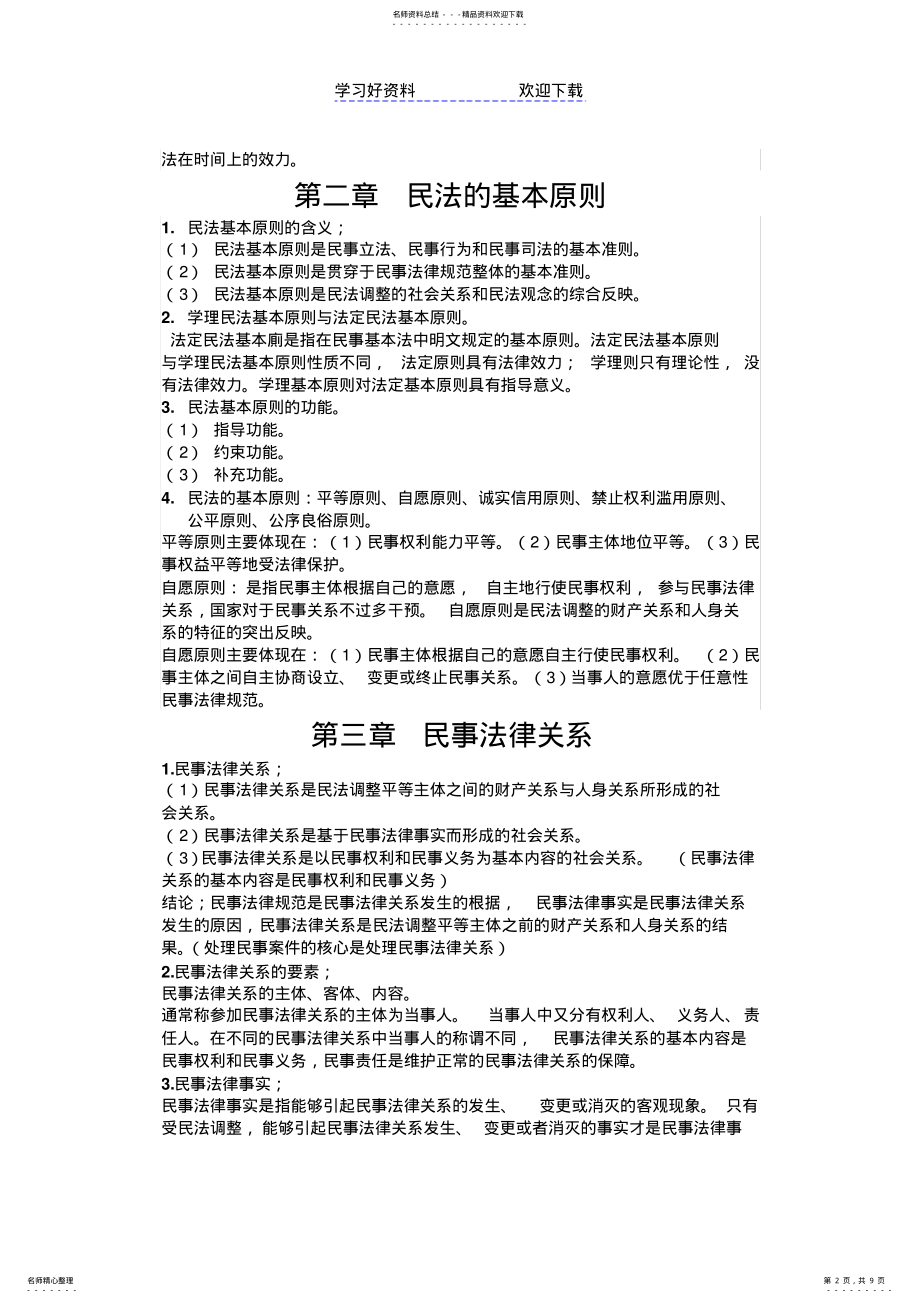 2022年民法知识总结 .pdf_第2页