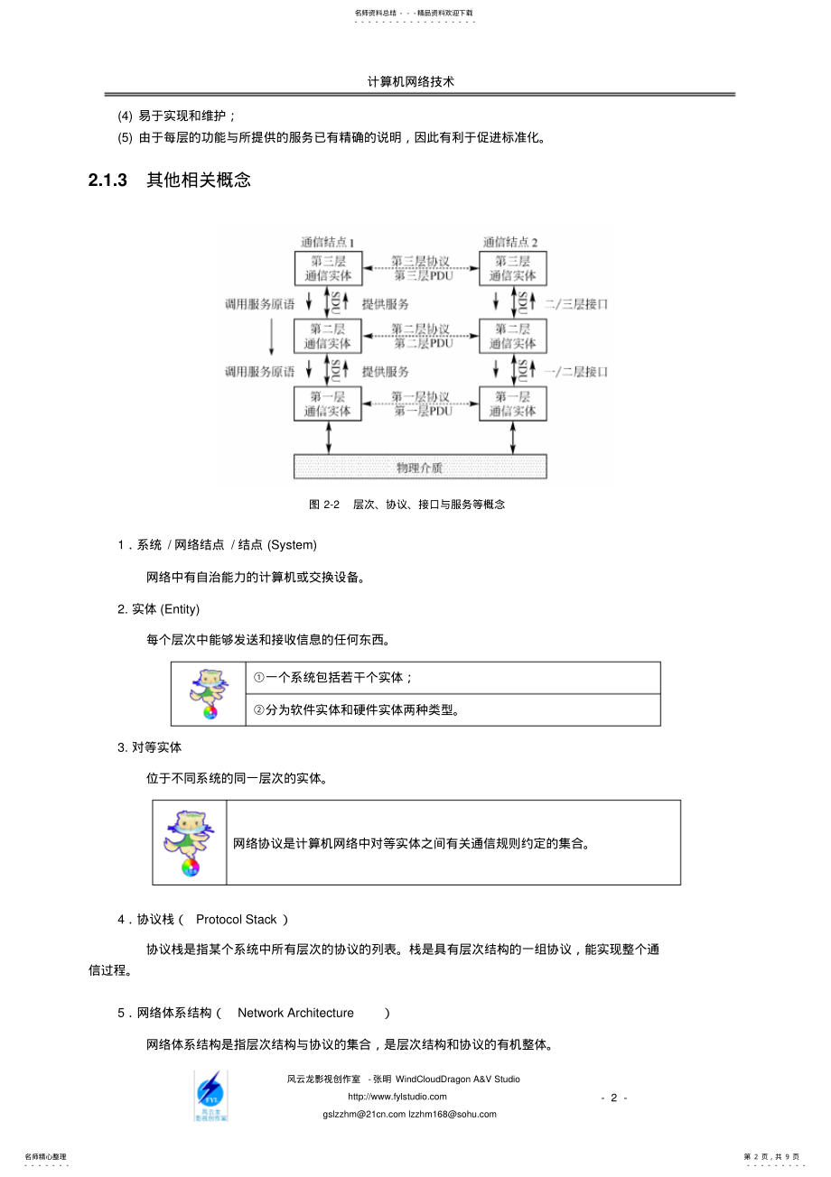 2022年2022年计算机网络体系结构 .pdf_第2页