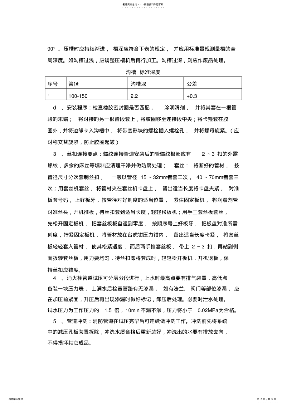 2022年消火栓安装技术交底收集 .pdf_第2页