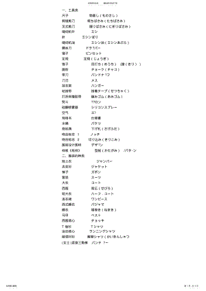 2022年服装设计专业日语词汇 .pdf